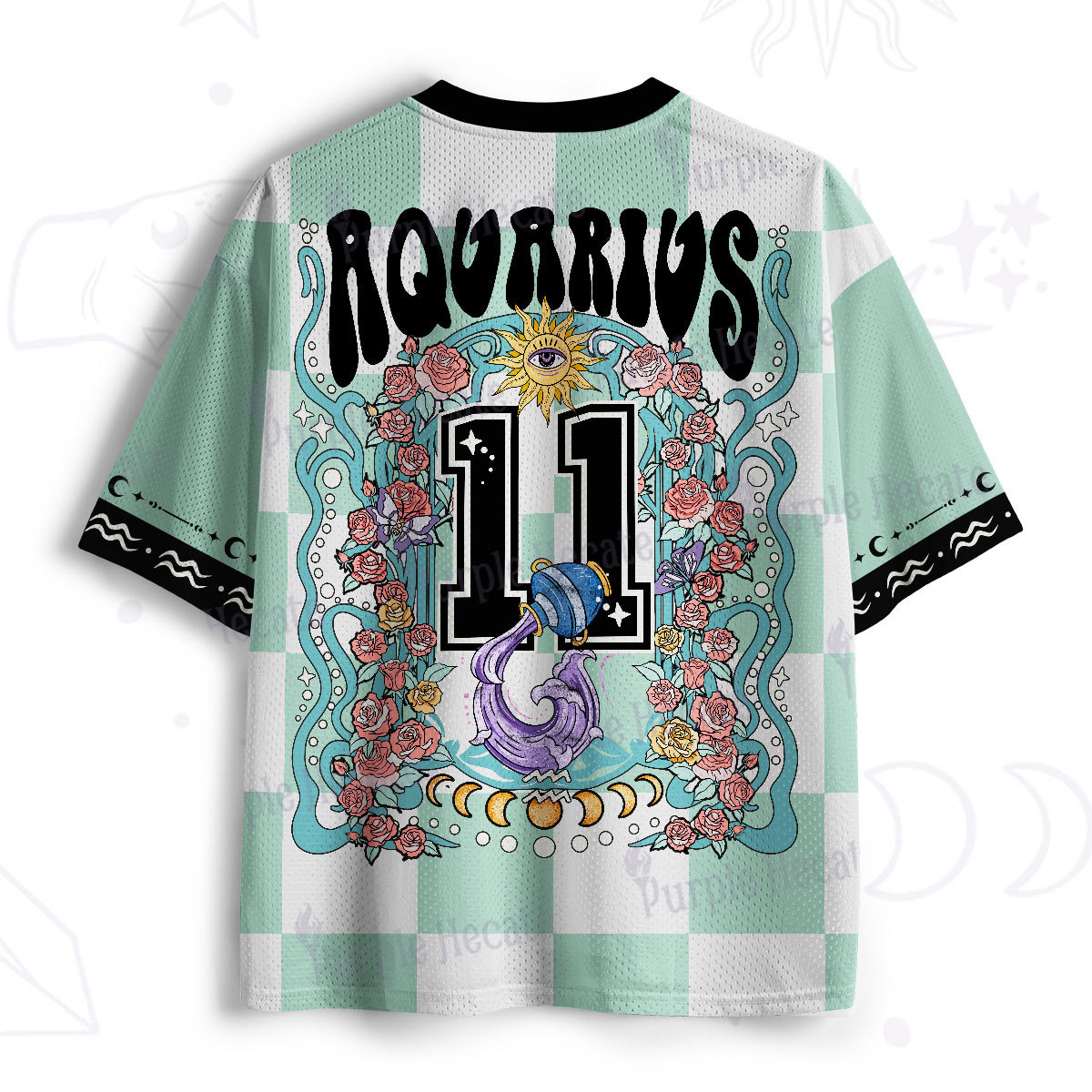 Purplehecate Aquarius Spirit Zodiac Mesh Jersey