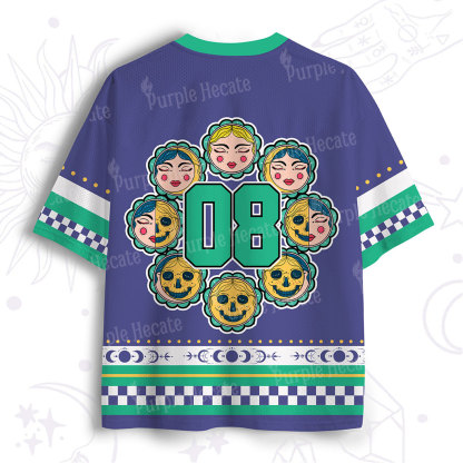 Purplehecate Luna Skulls Cycle 08 Mesh Jersey