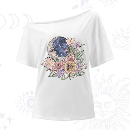 Purplehecate Let It Be One-Shoulder T-Shirt