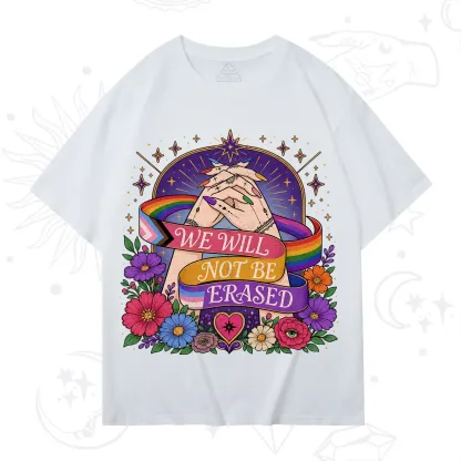 Purplehecate We Will Not Be Erased Pride T-Shirt