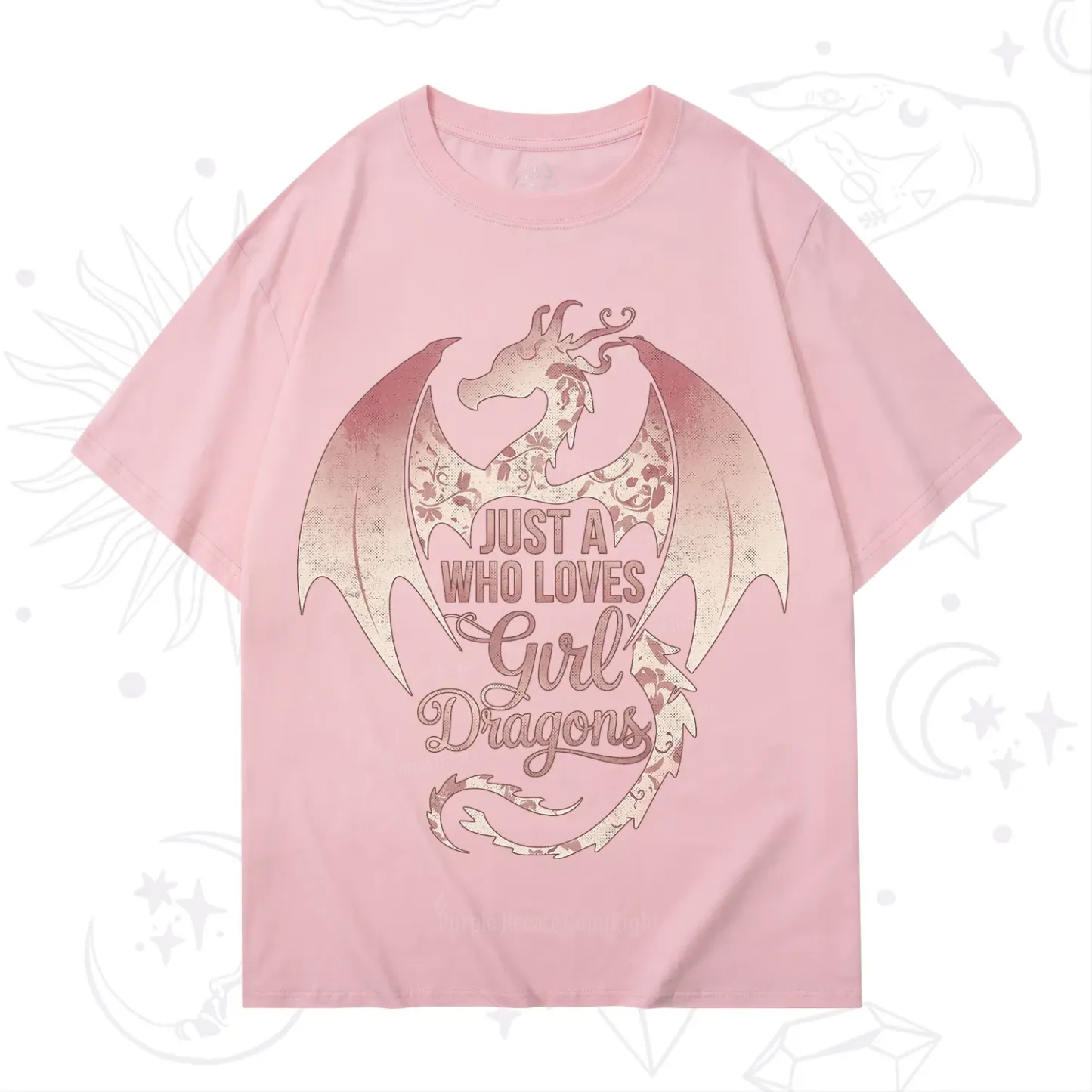 Purplehecate Just A Girl Who Loves Dragons T-Shirt