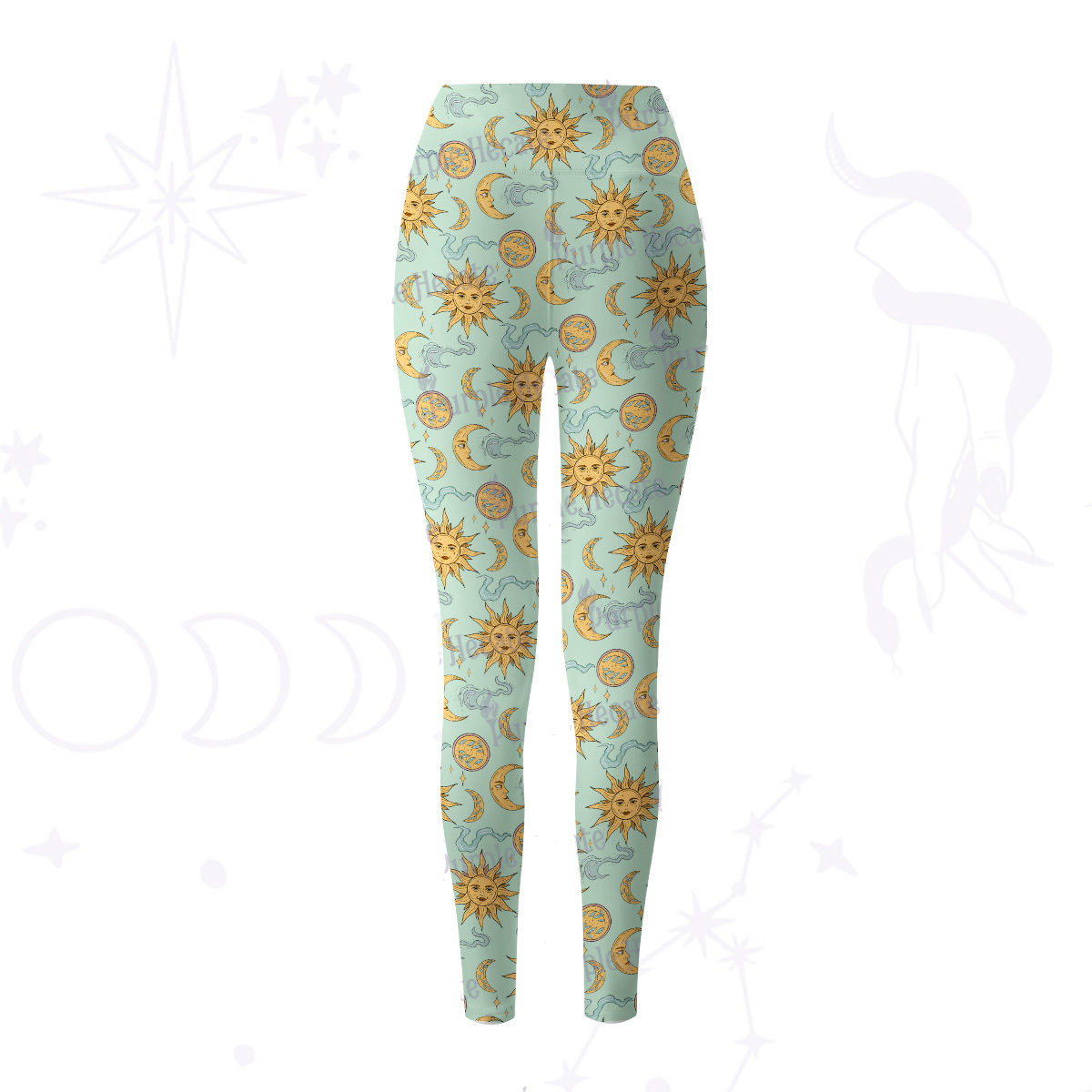 Purplehecate Magic of Sun and Moon Yoga Pants