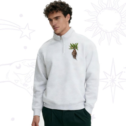Purplehecate Magical Herbcraft Zip Fleece Sweatshirt