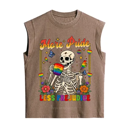 Purplehecate More Pride Less Prejudice Skeleton Vintage Washed Tank