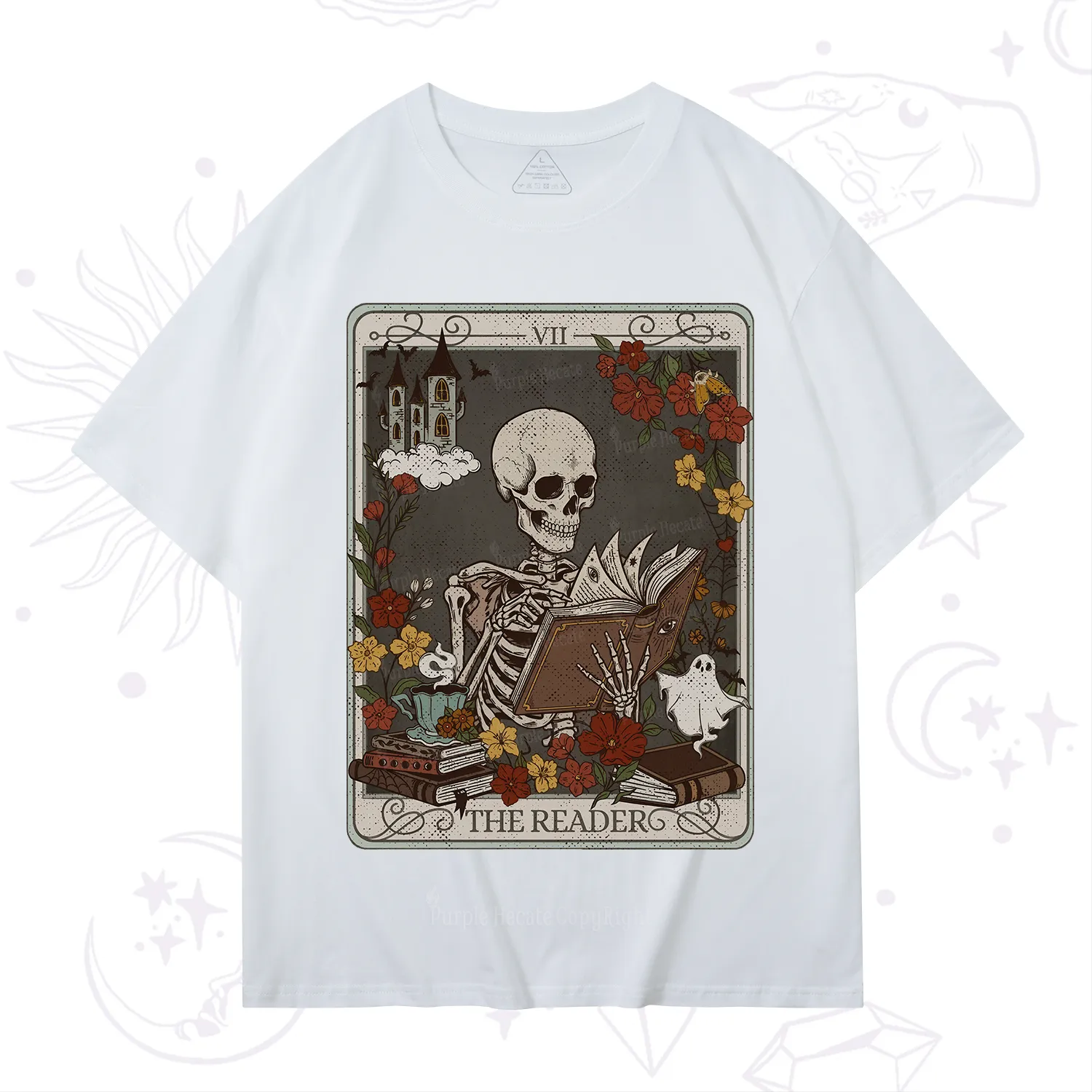 Purplehecate The Reader Tarot Card T-Shirt