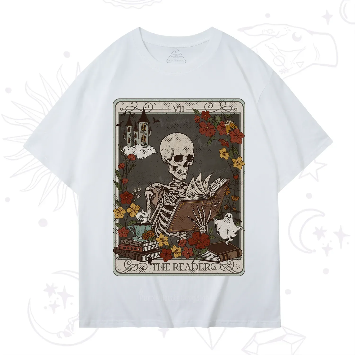 Purplehecate The Reader Tarot Card T-Shirt