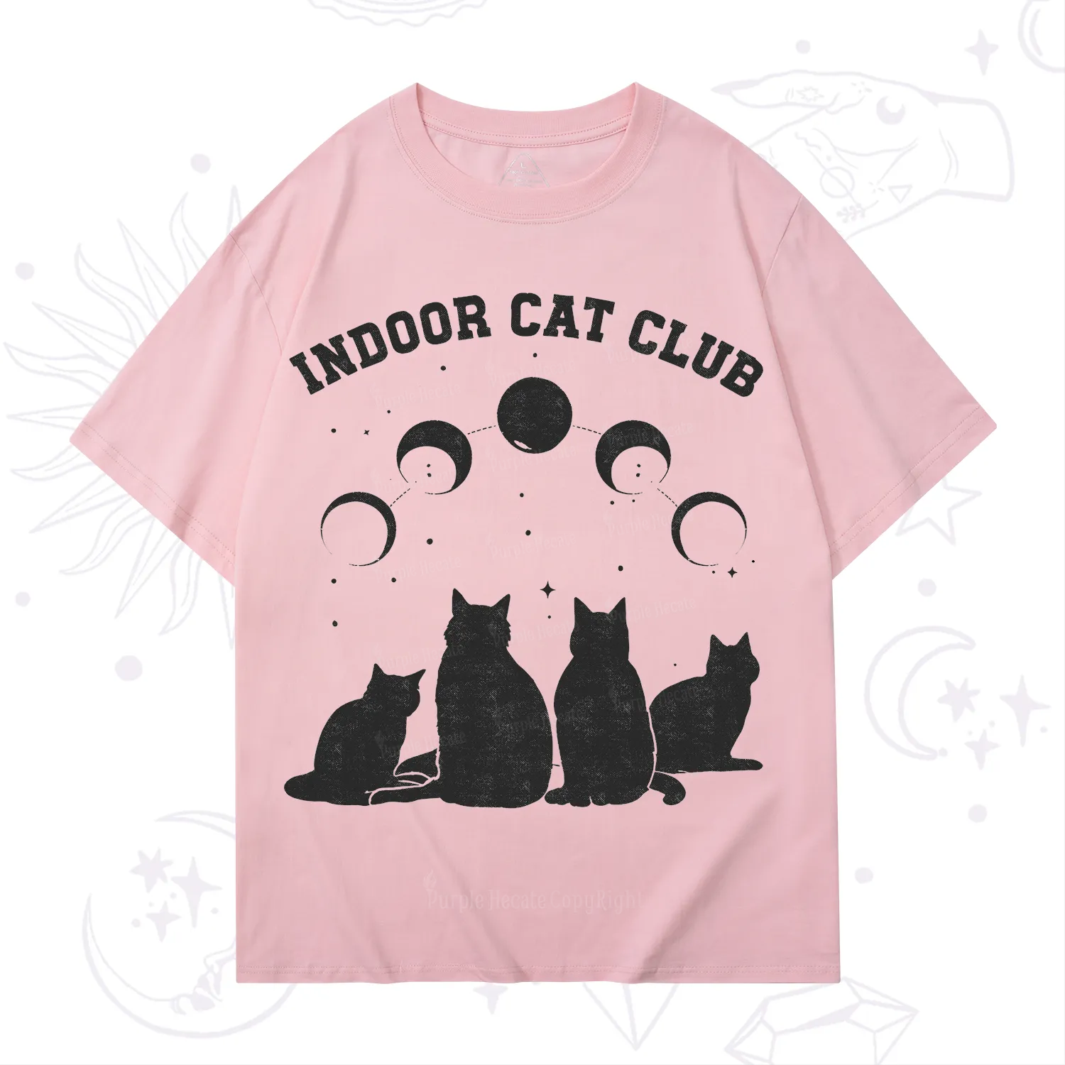 Purplehecate Indoor Cat Club T-Shirt
