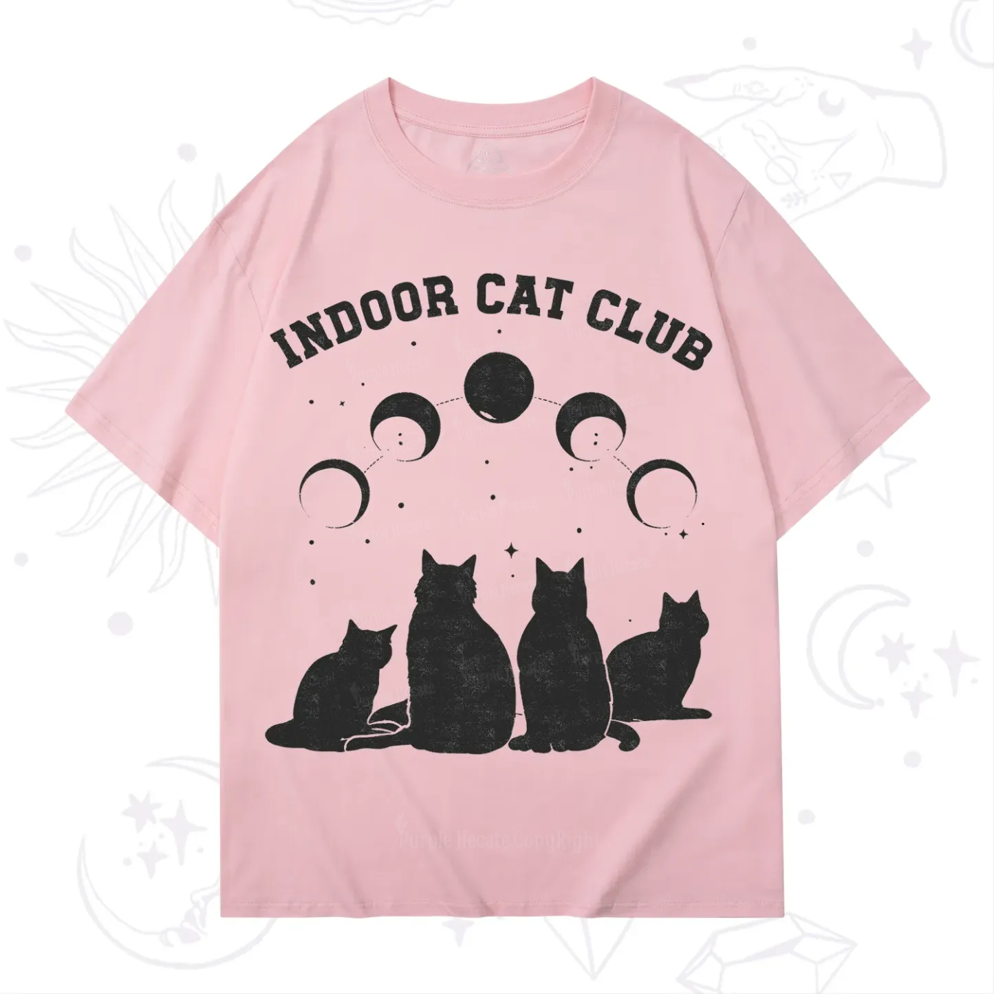 Purplehecate Indoor Cat Club T-Shirt