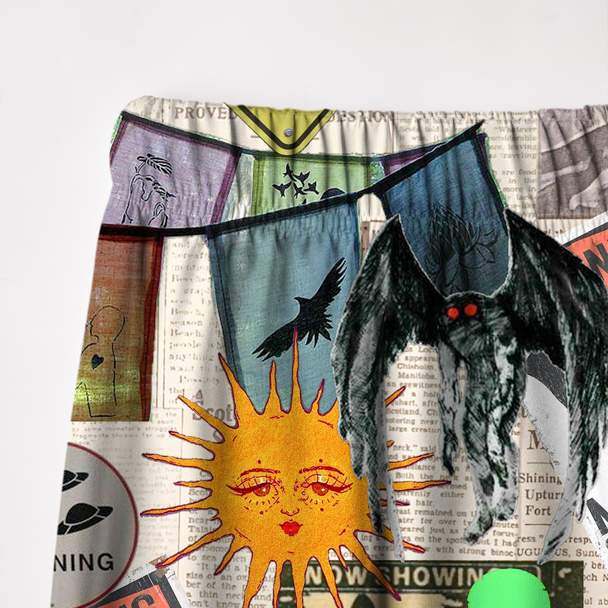 Purplehecate Cryptid Warning Collage Pajamas