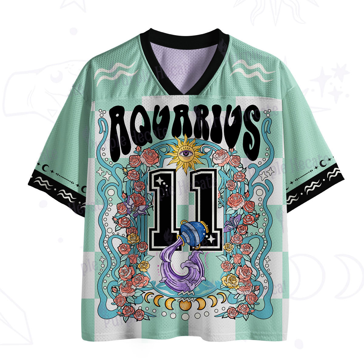 Purplehecate Aquarius Spirit Zodiac Mesh Jersey