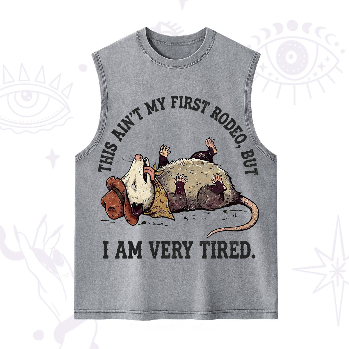 Purplehecate This Ain't My First Rodeo Washed Tank