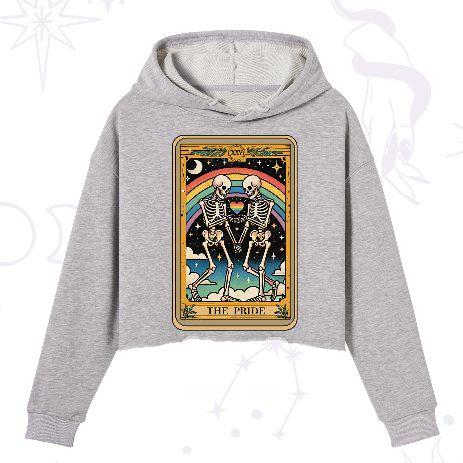 Purplehecate The Pride Tarot Crop Hoodie