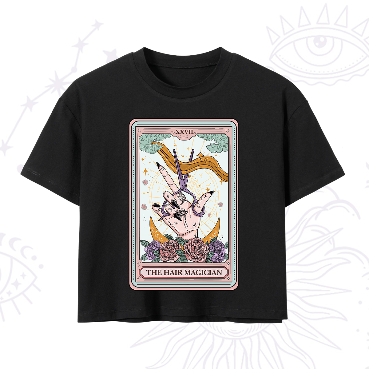 Purplehecate The Hair Magician Tarot Crop T-Shirt
