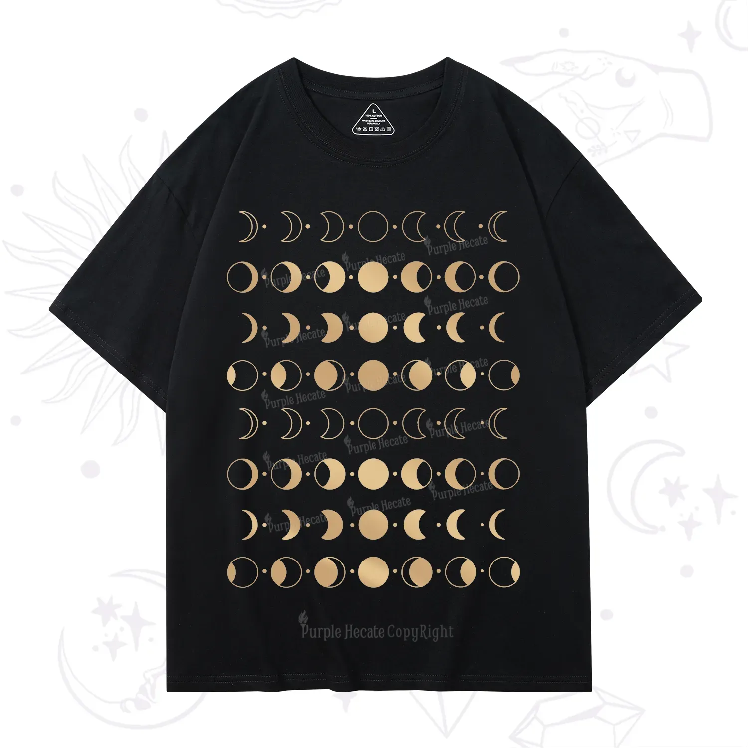 Purplehecate Phases Of Moon T-Shirt