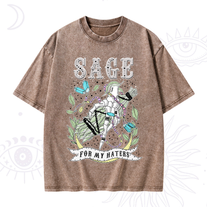 Purplehecate Sage For My Haters Washed T-Shirt