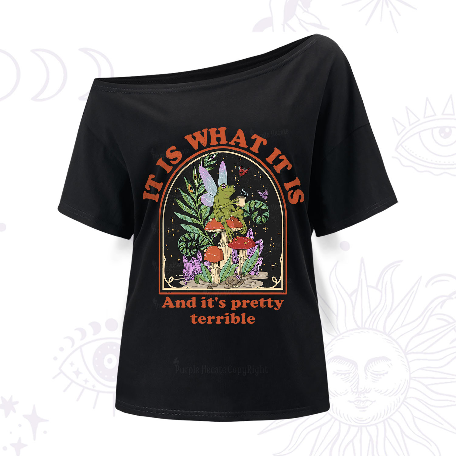 Purplehecate It Is What It Is One Shoulder T-Shir