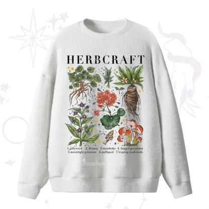 Purplehecate Magical Herbcraft Fuzzy Ugly Sweater