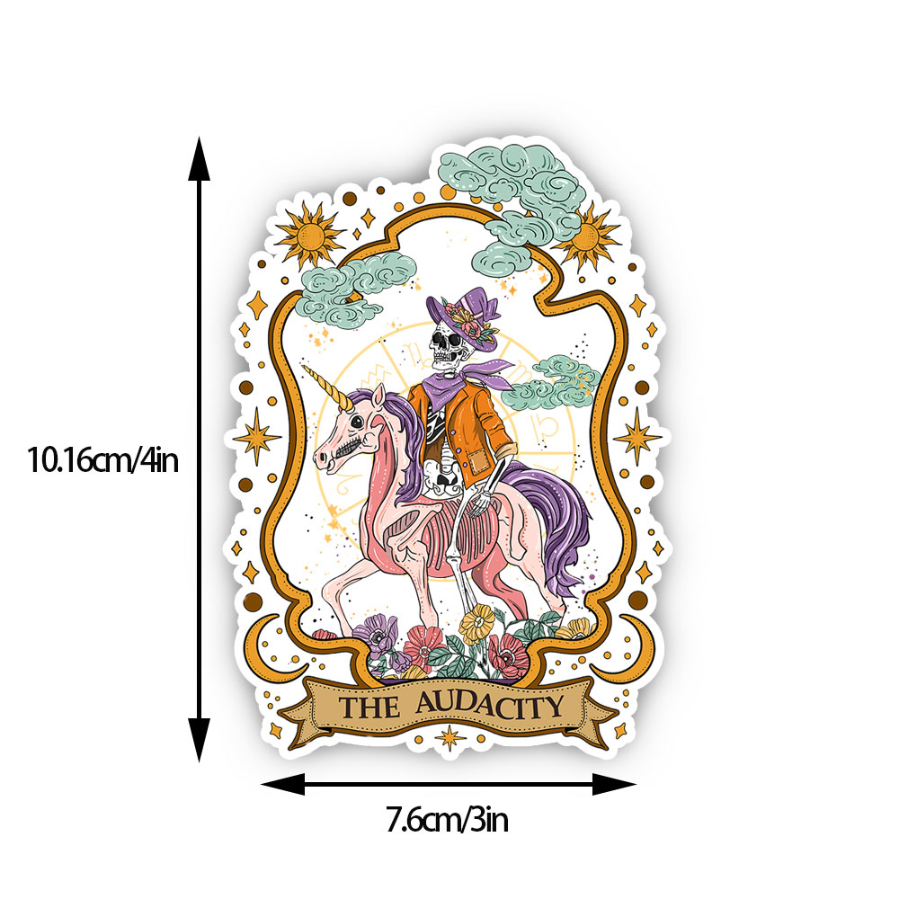 Purplehecate The Audacity Skeleton Sticker