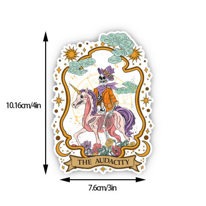 Purplehecate The Audacity Skeleton Sticker