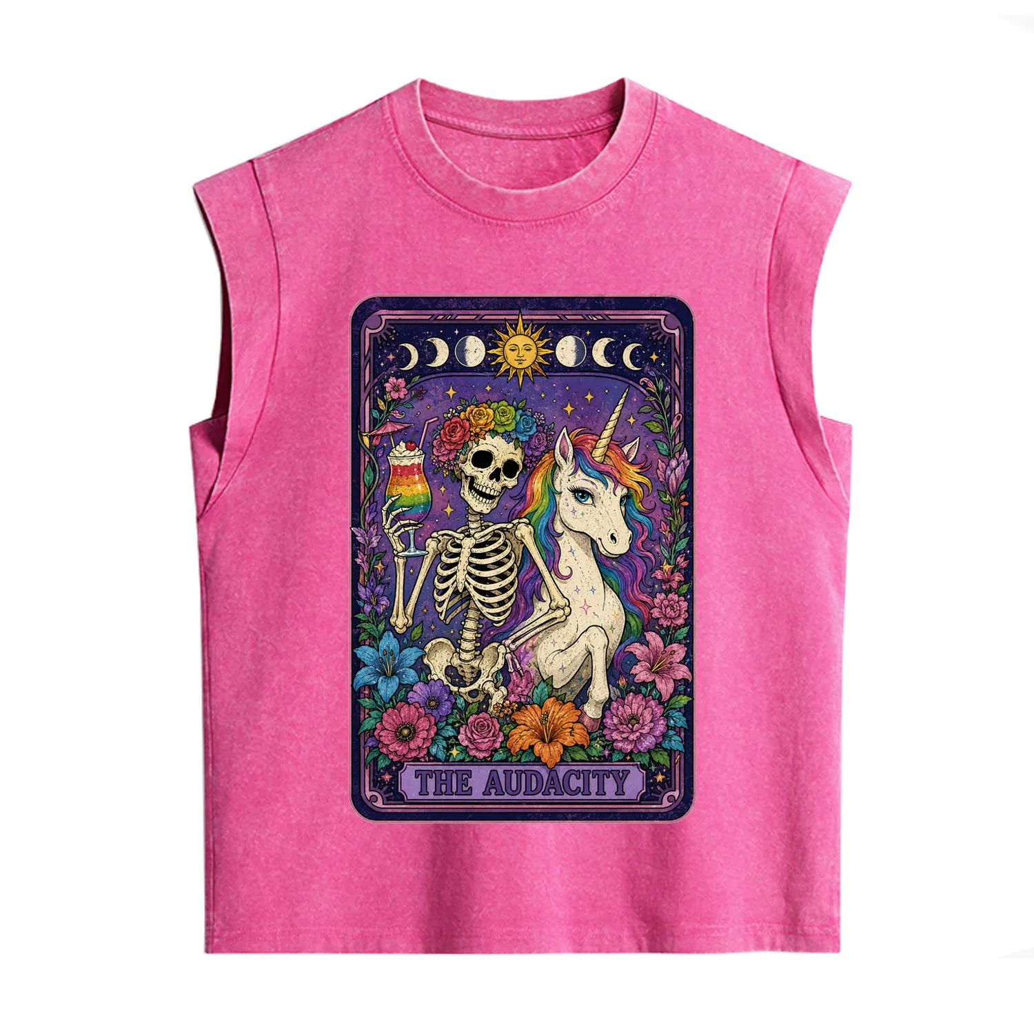 Purplehecate The Audacity Tarot Pride Rainbow Vintage Washed Tank