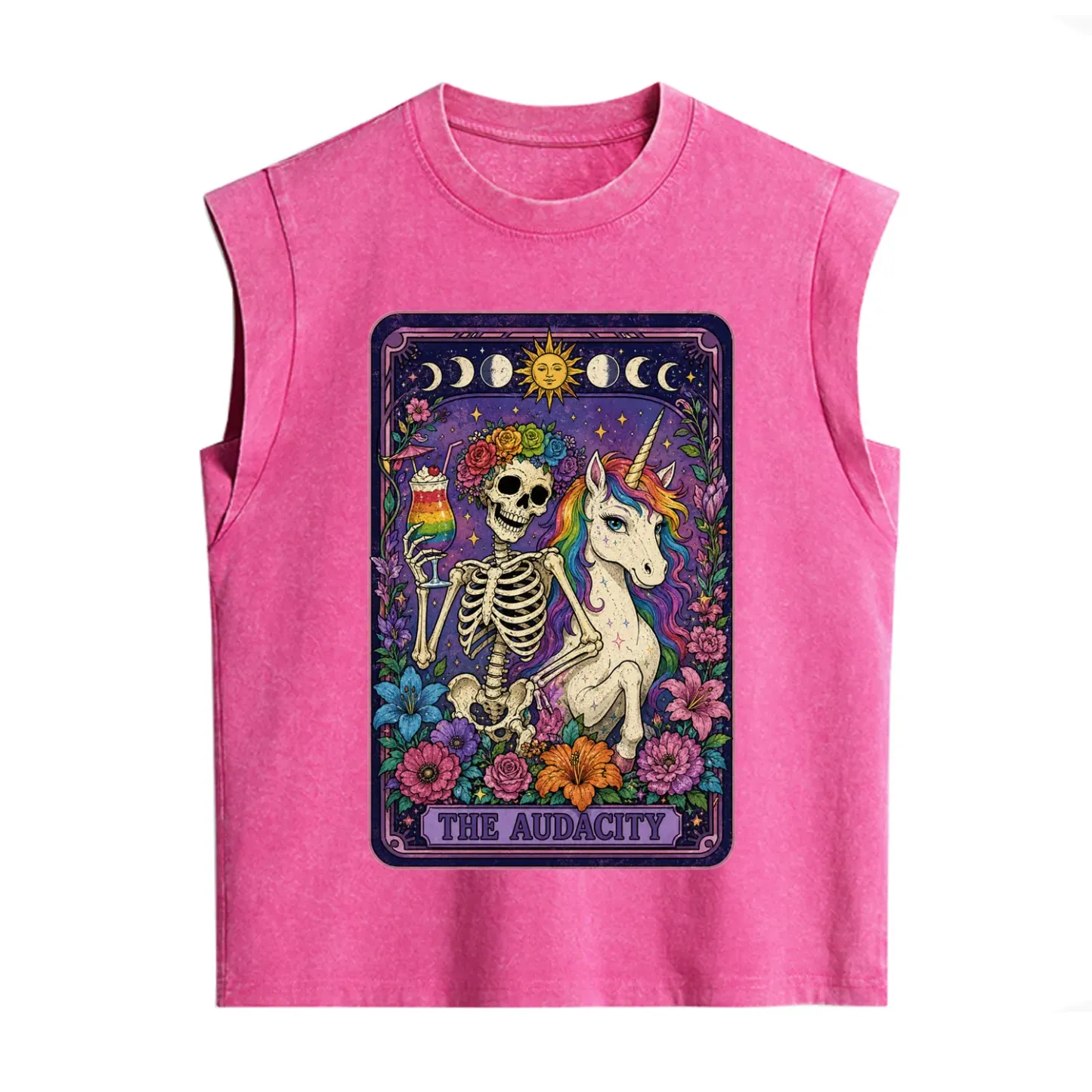 Purplehecate The Audacity Tarot Pride Rainbow Vintage Washed Tank