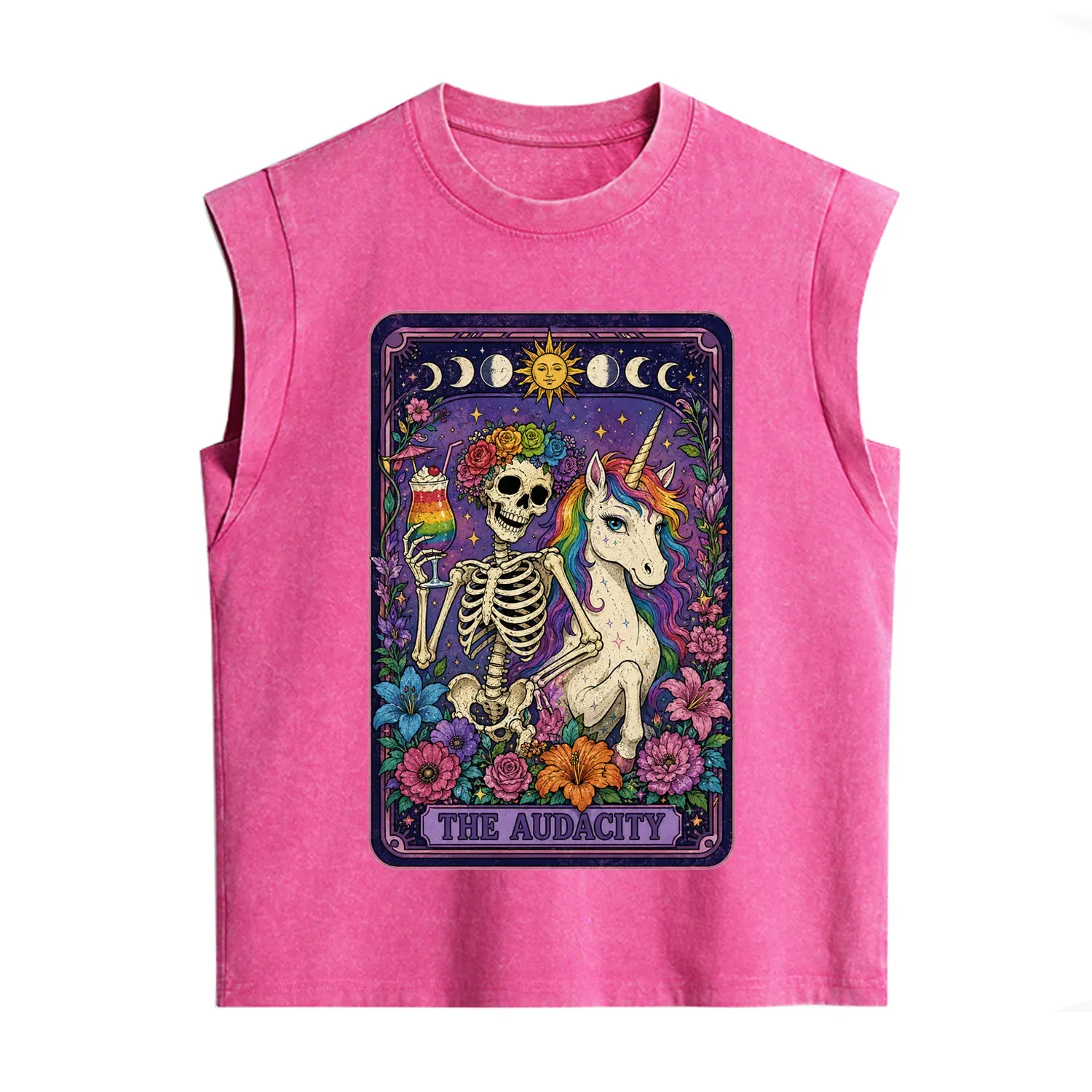 Purplehecate The Audacity Tarot Pride Rainbow Vintage Washed Tank