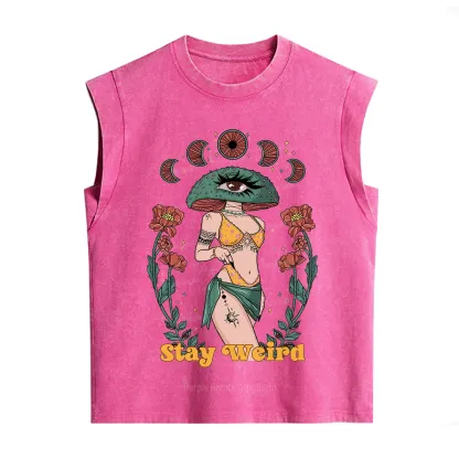 Purplehecate Stay Weird Vintage Washed Tank