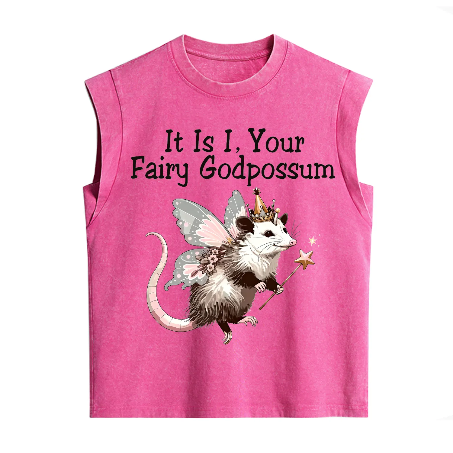 Purplehecate It Is I Your Fairy Godpossum Vintage Washed Tank