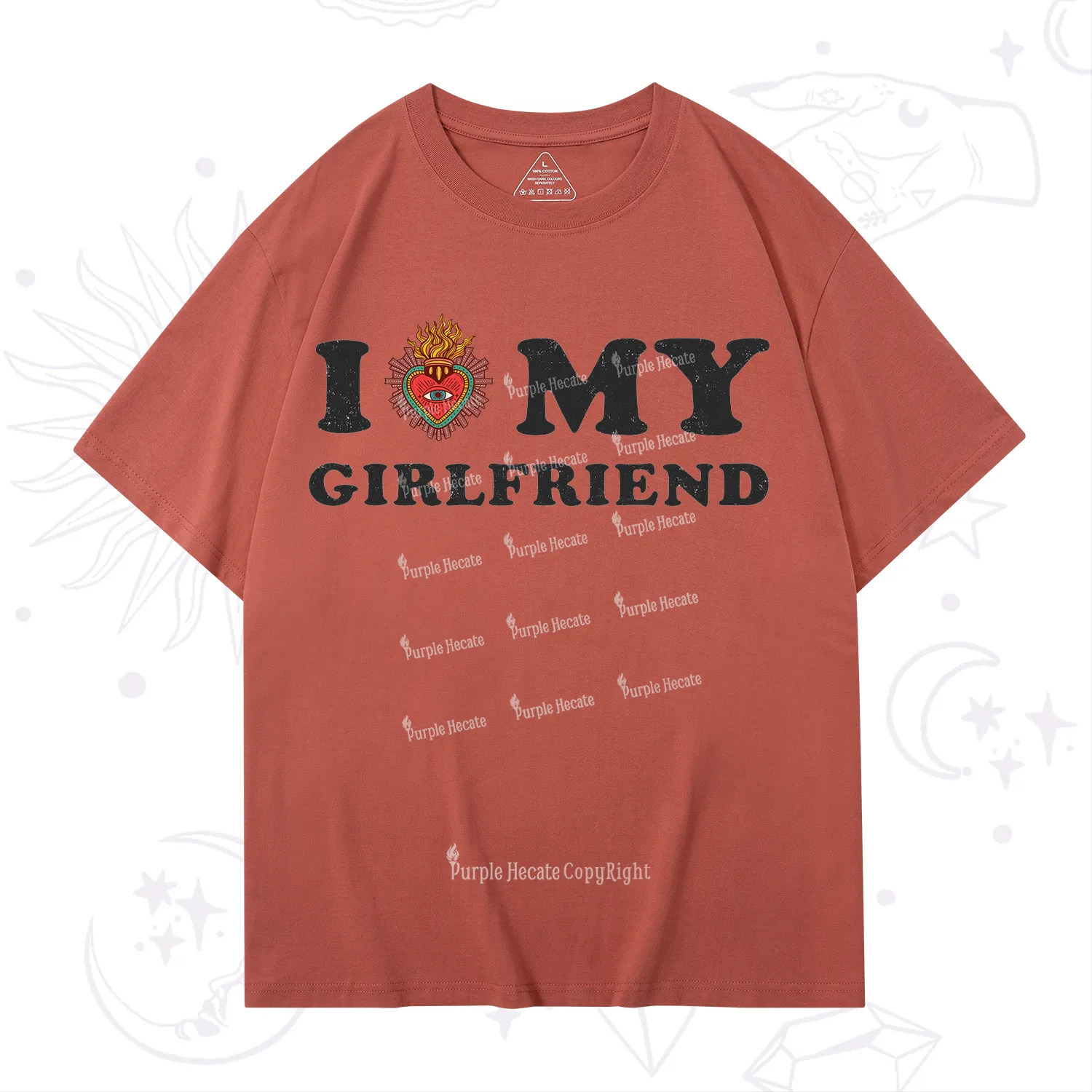 Purplehecate I Love My Boyfriend Valentine T-Shirt