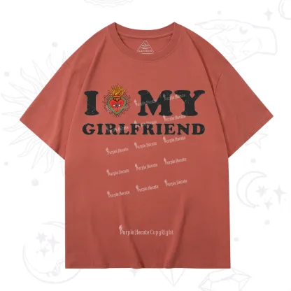 Purplehecate I Love My Boyfriend Valentine T-Shirt