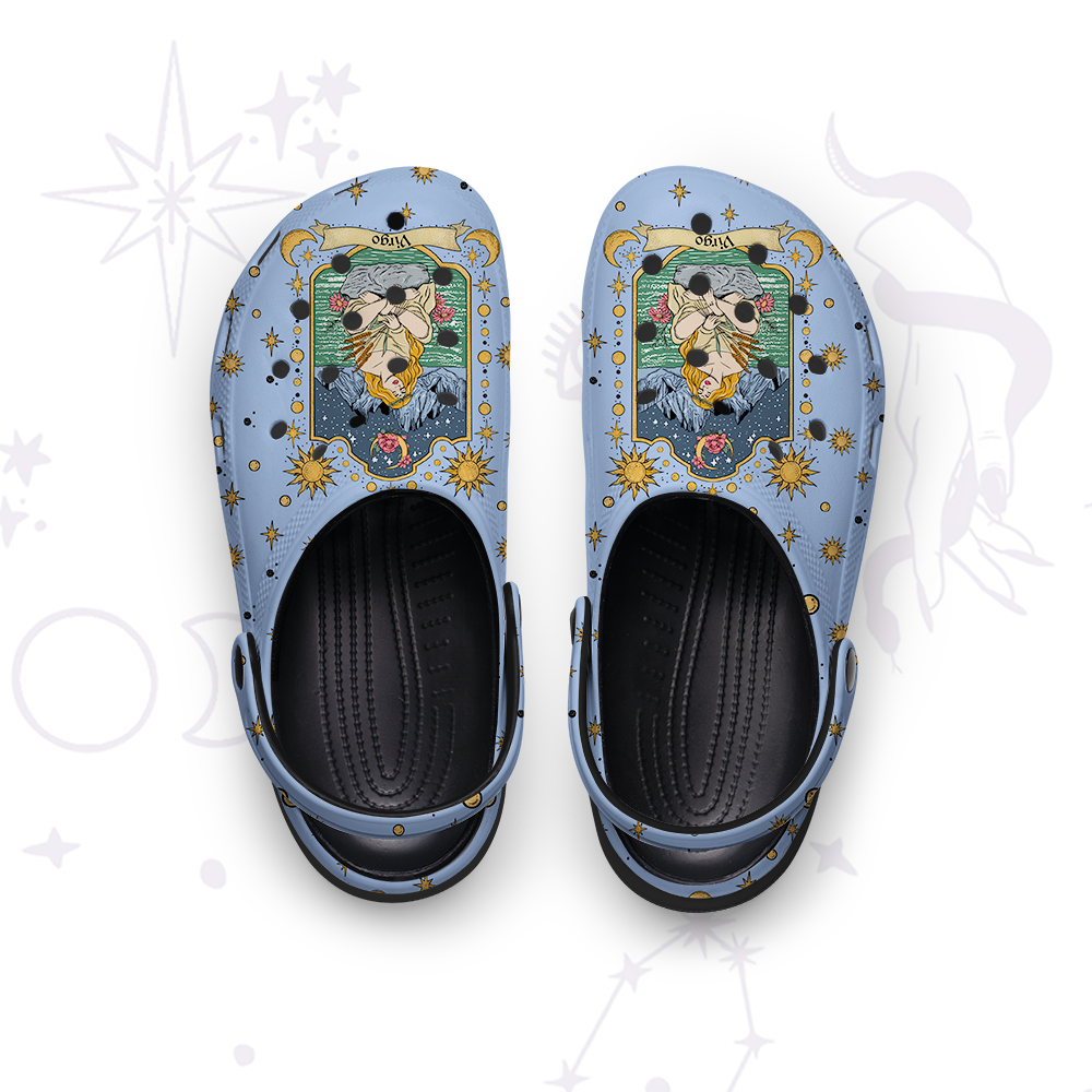 Purplehecate Virgo Zodiac Rubber Clogs