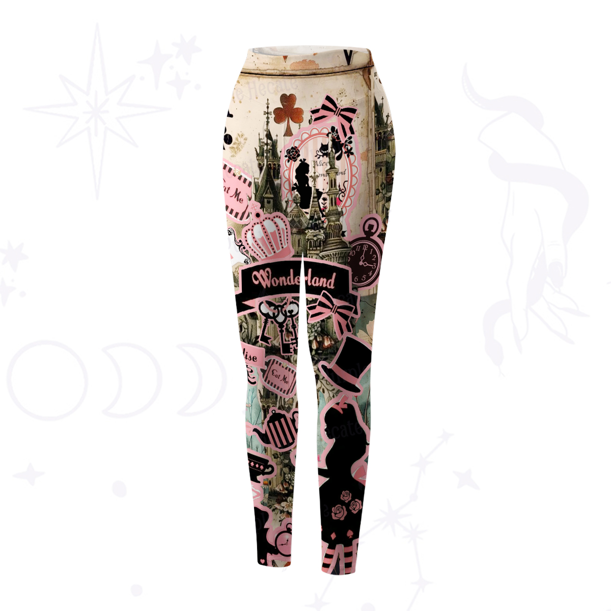 Purplehecate Wonderland Alice's Tea Party Yoga Pants