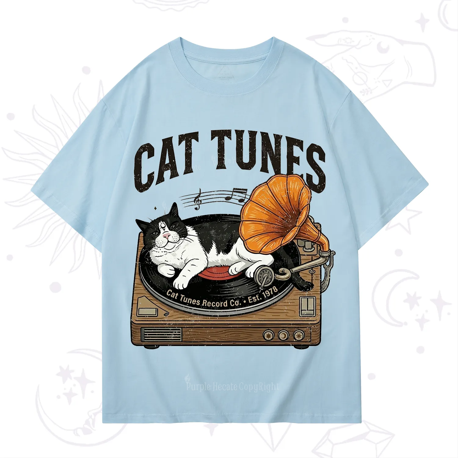 Purplehecate Cat Tunes T-Shirt