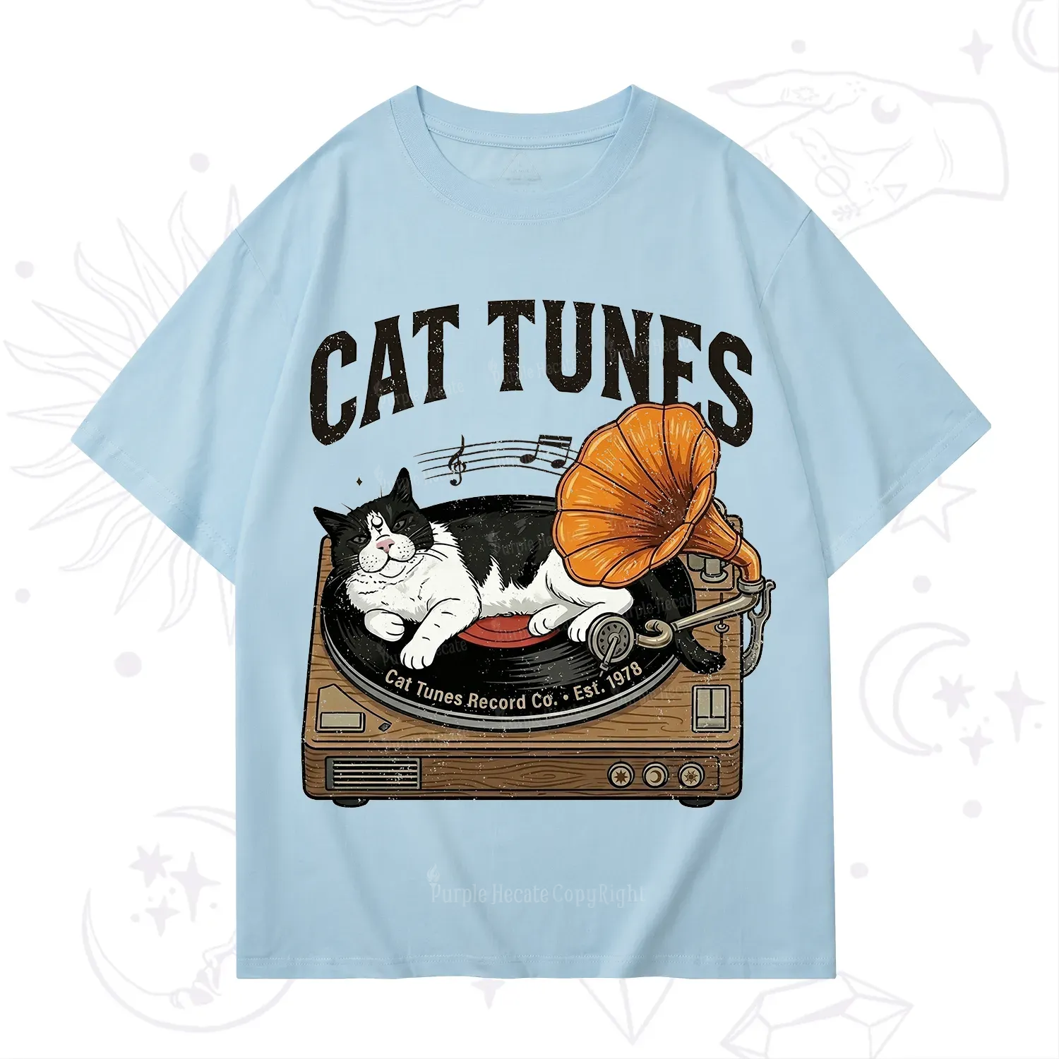 Purplehecate Cat Tunes T-Shirt