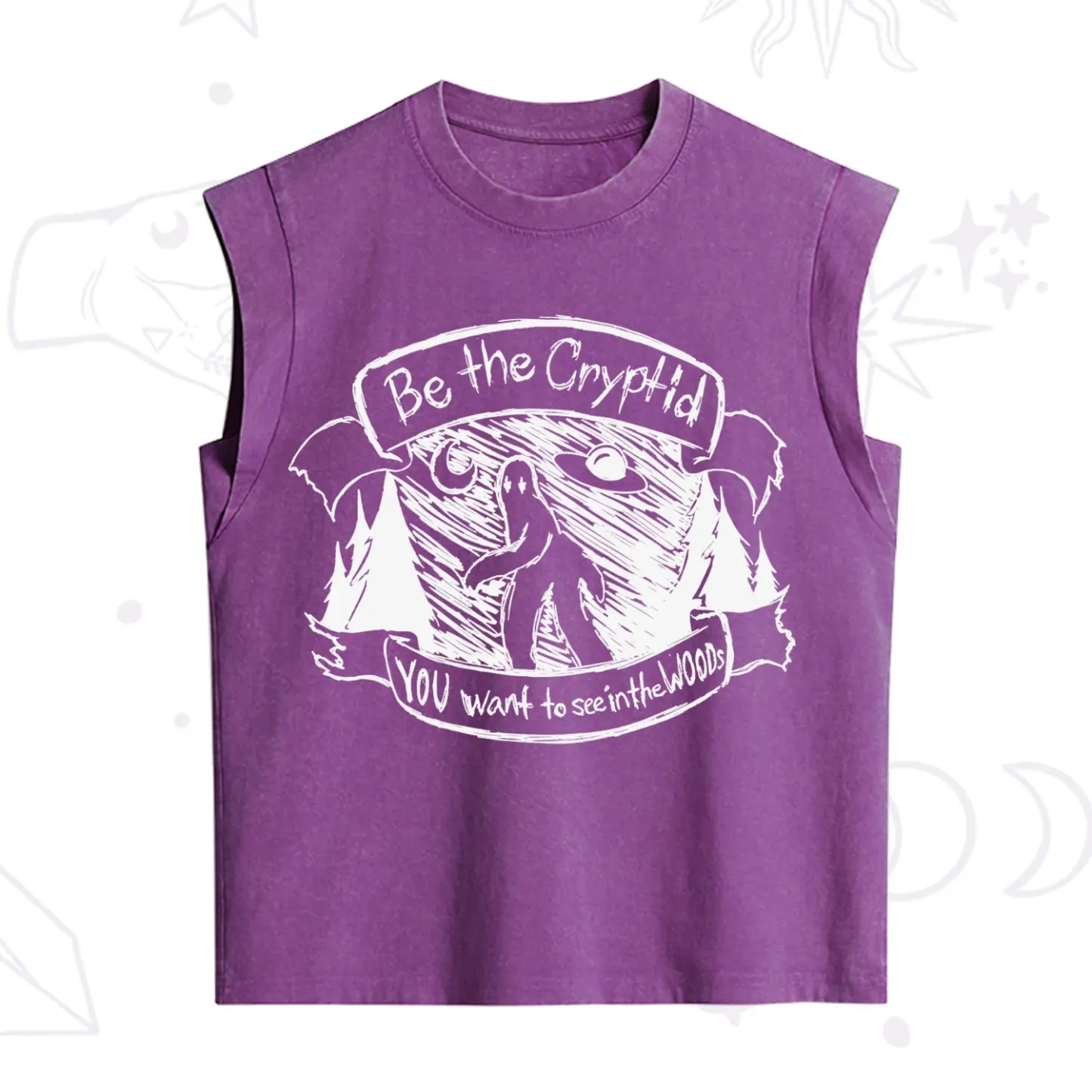 Purplehecate Be the Cryptid Vintage Washed Tank