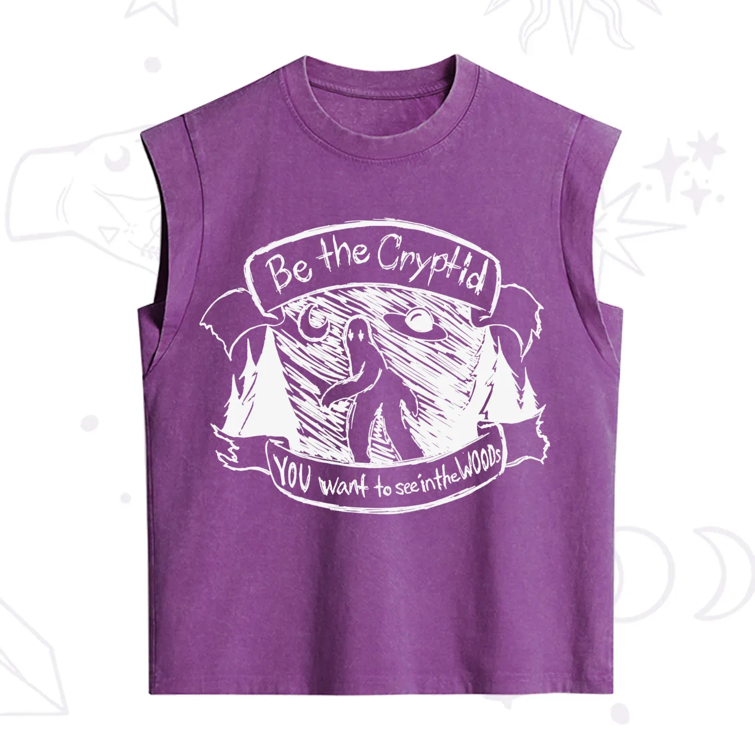 Purplehecate Be the Cryptid Vintage Washed Tank