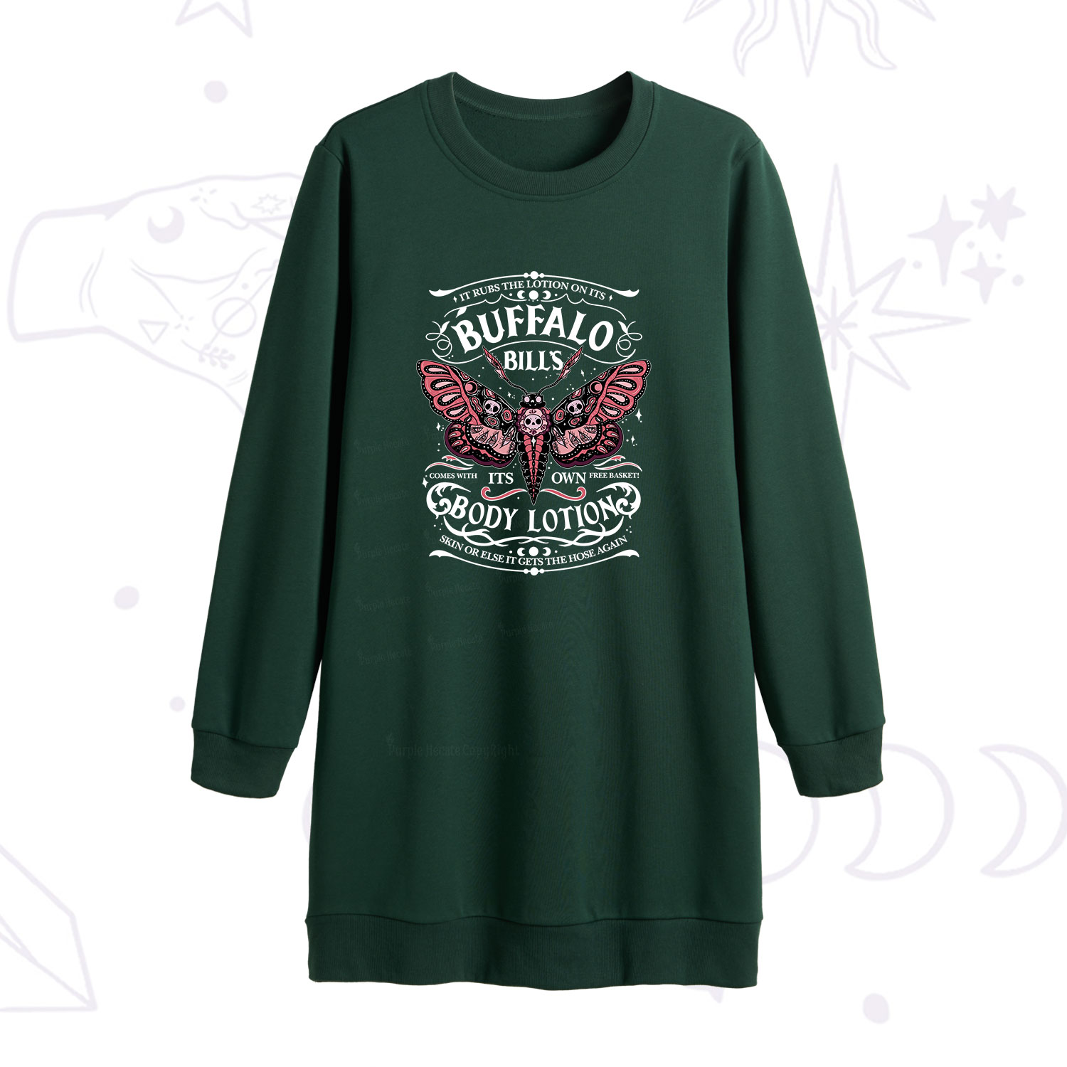 [Copy]Purplehecate Moonshine and Crystal Sweatshirt Dress