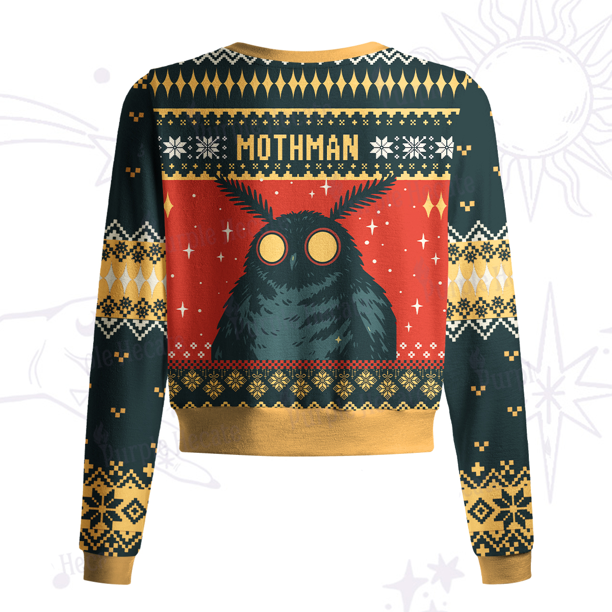Purplehecate Mothman Eating Soup Knit Cardigan