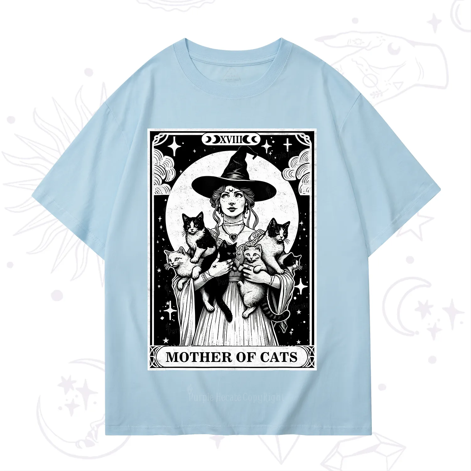 Purplehecate The Mother of Cats Tarot T-Shirt