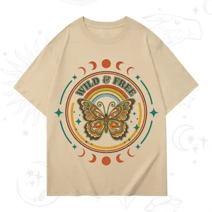Purplehecate Wild?And?Free?Butterfly T-Shirt
