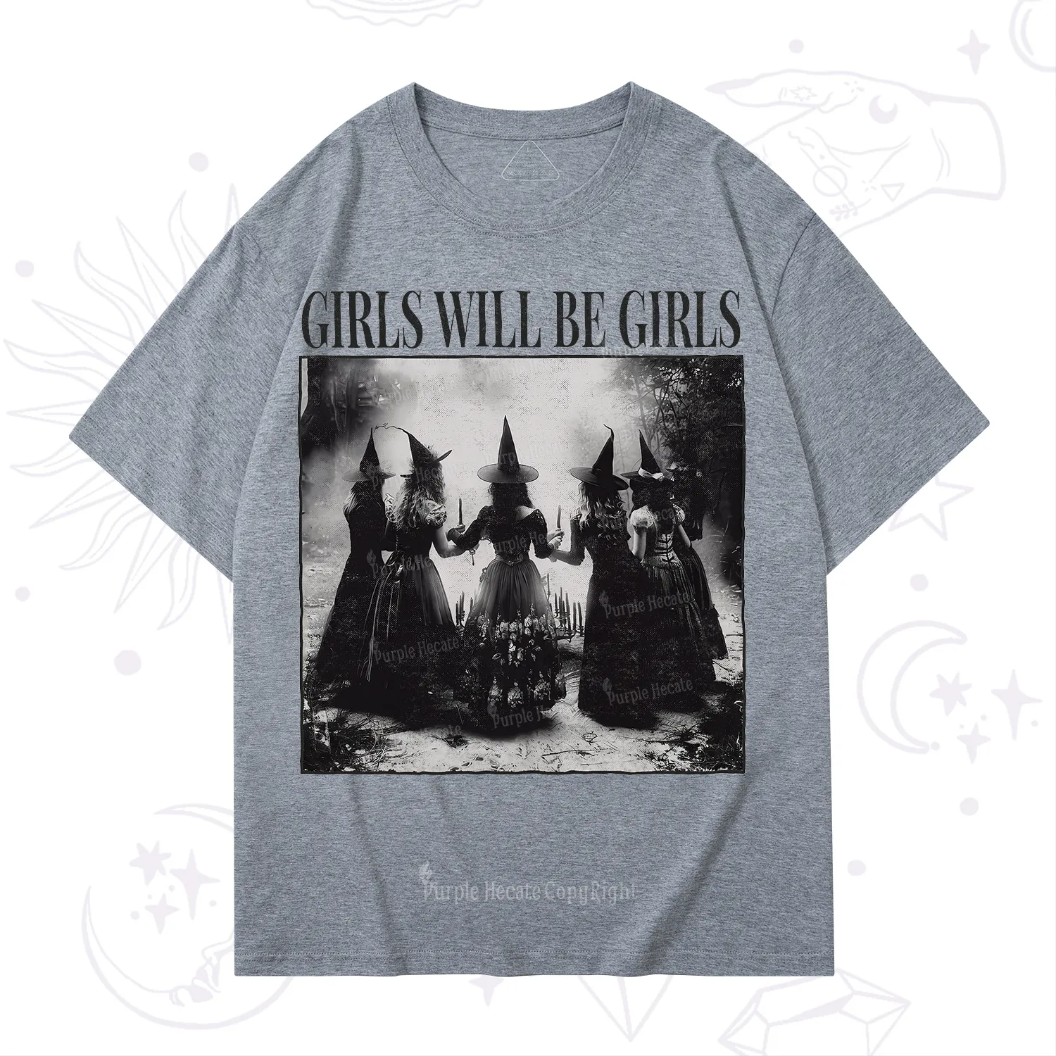 Purplehecate Girl Will Be Girl Witch T-Shirt
