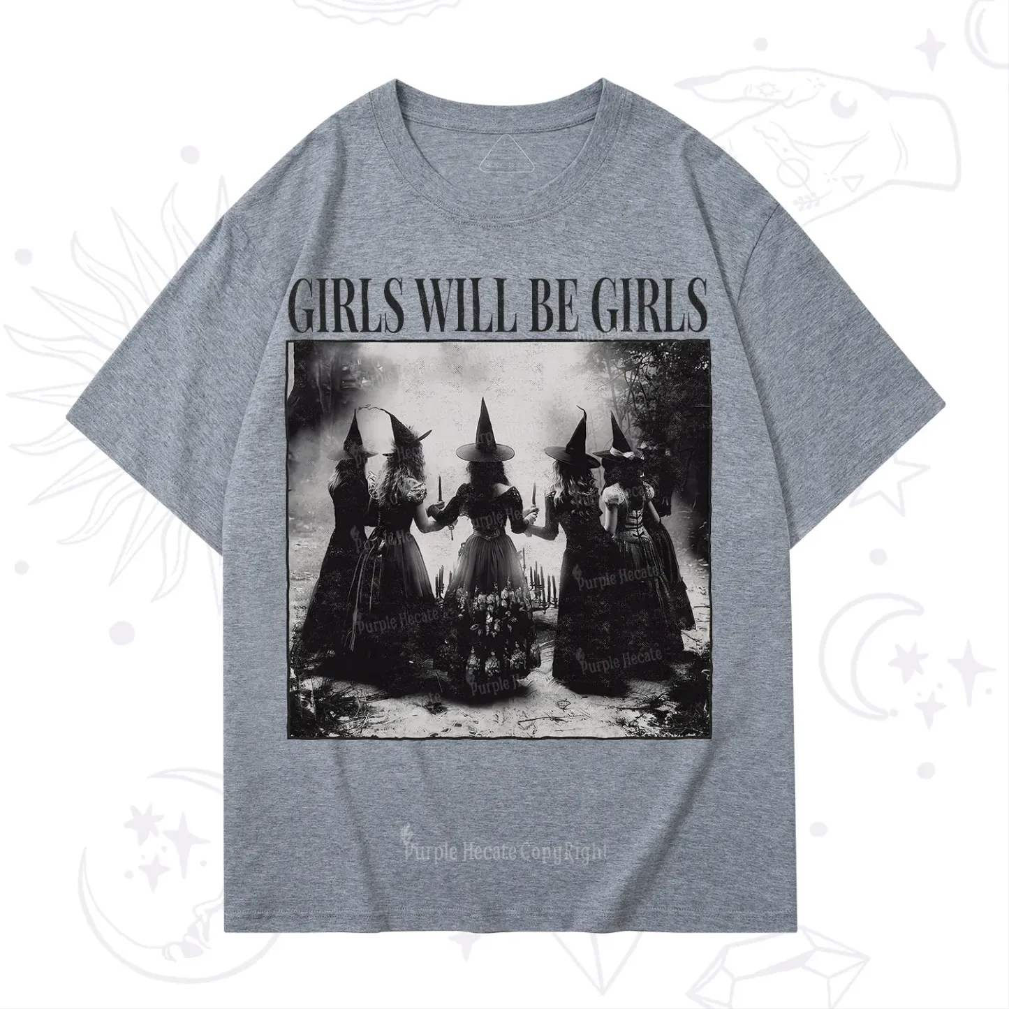 Purplehecate Girl Will Be Girl Witch T-Shirt