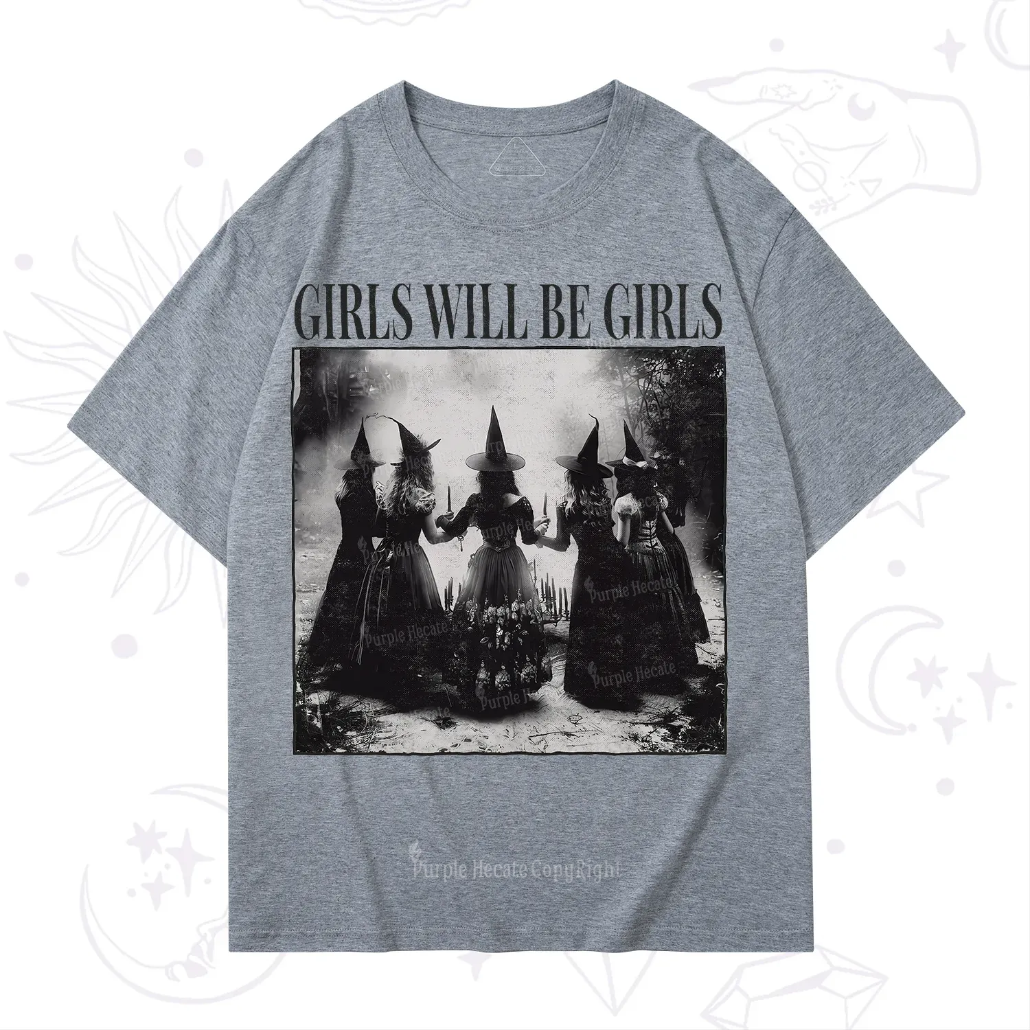 Purplehecate Girl Will Be Girl Witch T-Shirt