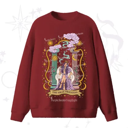 Purplehecate The High Priestess Goddess Fuzzy Ugly Sweater