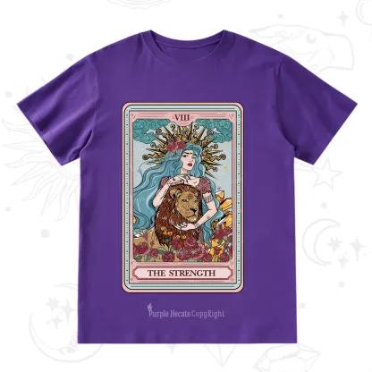 Purplehecate The Strength Tarot Card T-Shirt