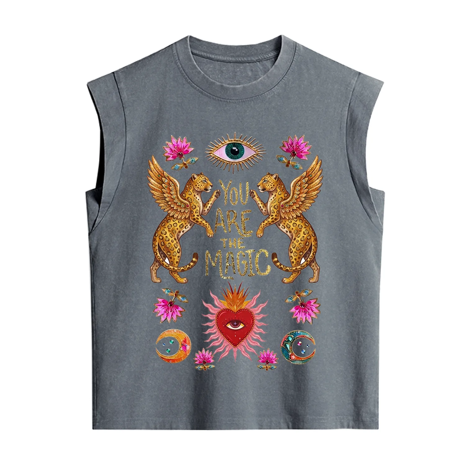 Purplehecate Vintage Tiger You Are The Magic Vintage Washed Tank
