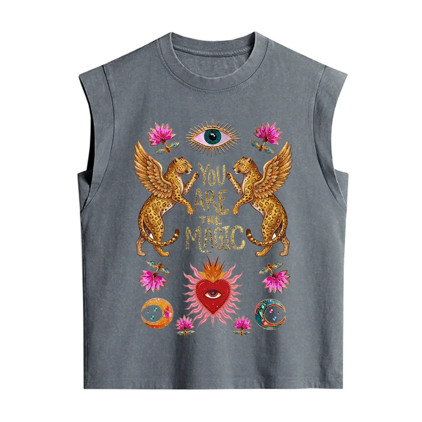 Purplehecate Vintage Tiger You Are The Magic Vintage Washed Tank