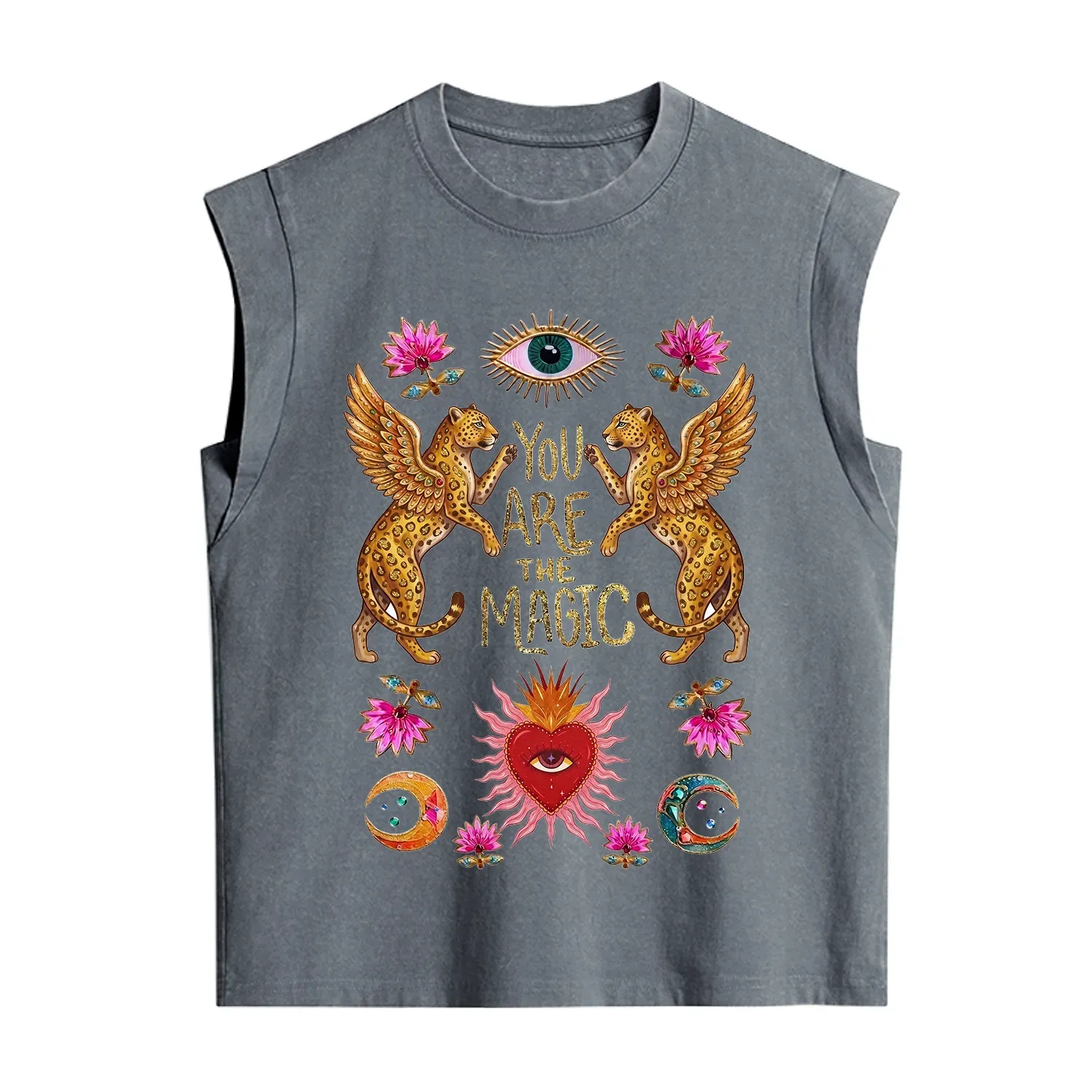 Purplehecate Vintage Tiger You Are The Magic Vintage Washed Tank