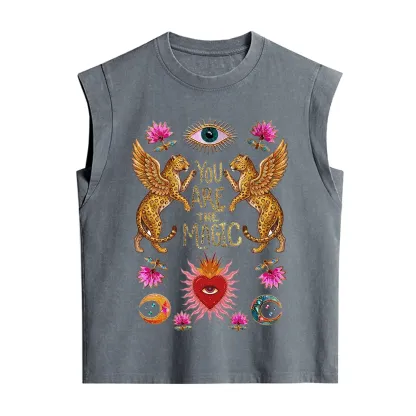 Purplehecate Vintage Tiger You Are The Magic Vintage Washed Tank