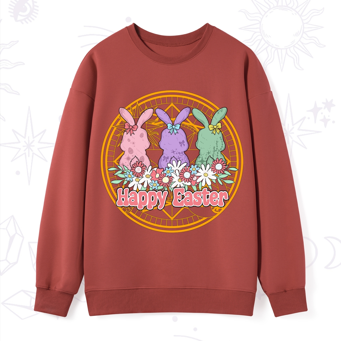 Purplehecate Happy Easter Bunny Sweatshirt